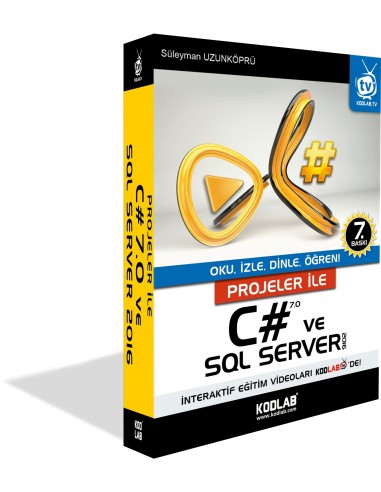 PROJELER İLE C 7.0 VE SQL SERVER 2016